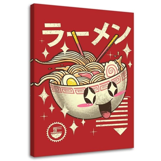 Obraz na płótnie Canvas FEEBY, Miska z zupą anime, 50x70 cm Feeby