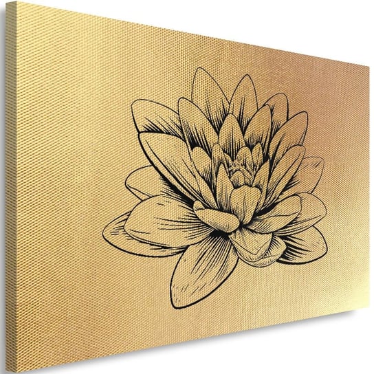 Obraz na płótnie Canvas FEEBY, Narysowana lilia, 100x70 cm Feeby