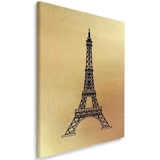 Obraz na płótnie Canvas FEEBY, Narysowana Wieża Eiffla, 50x70 cm Feeby