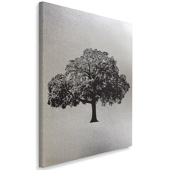 Obraz na płótnie Canvas FEEBY, Narysowane duże drzewo, 60x90 cm Feeby