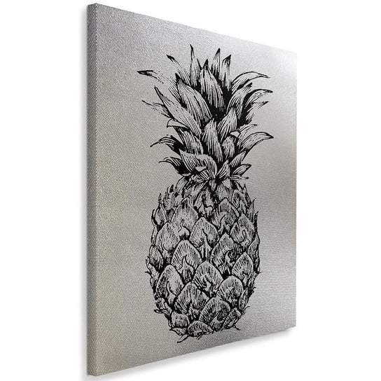 Obraz na płótnie Canvas FEEBY, Narysowany ananas, 80x120 cm Feeby