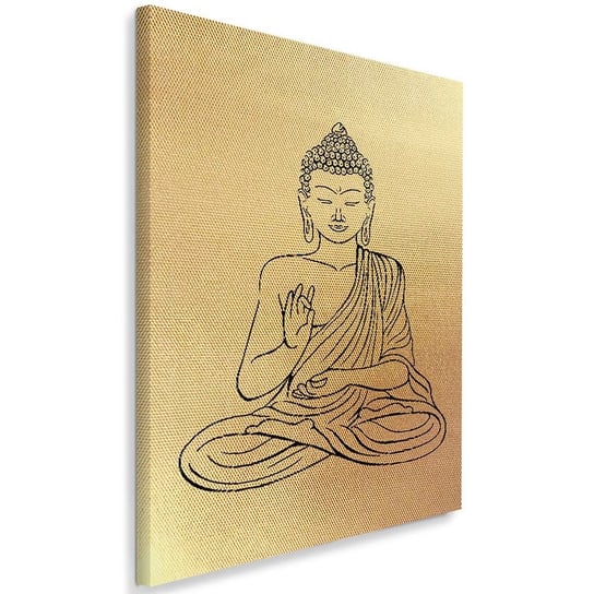Obraz na płótnie Canvas FEEBY, Narysowany Budda, 40x60 cm Feeby