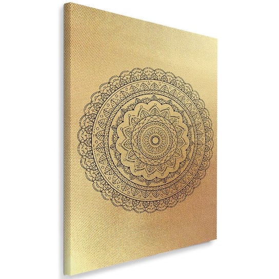 Obraz na płótnie Canvas FEEBY, Okrągły motyw Mandala, 80x120 cm Feeby
