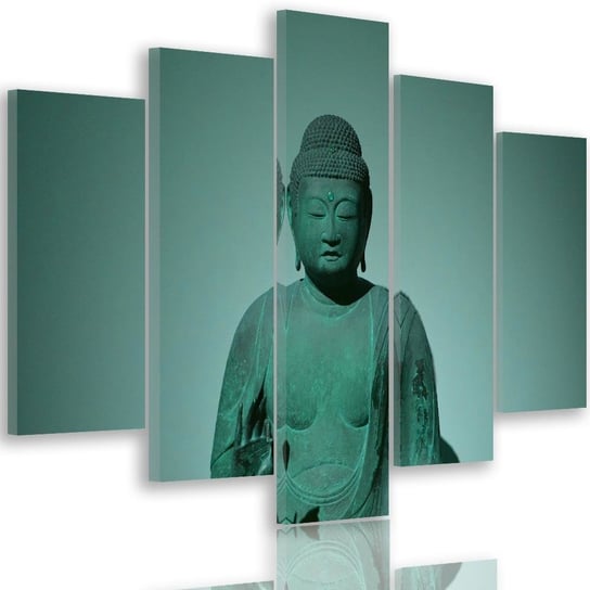 Obraz na płótnie Canvas FEEBY, pentaptyk typ A, Budda w cieniu, 300x140 cm Feeby