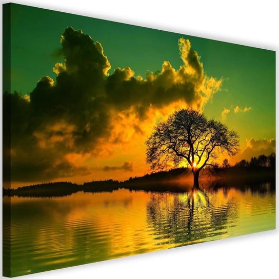 Obraz na płótnie Canvas FEEBY, Piękny zachód słońca, 60x40 cm Feeby