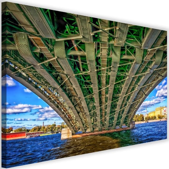 Obraz na płótnie Canvas FEEBY, Pod żelaznym mostem, 90x60 cm Feeby