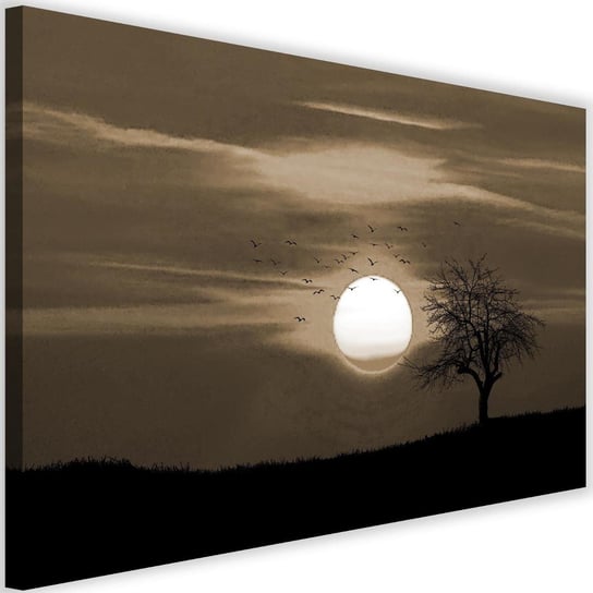Obraz na płótnie Canvas FEEBY, Ptaki o zachodzie słońca, 90x60 cm Feeby