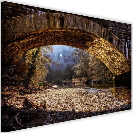 Obraz na płótnie Canvas FEEBY, Tajemnicze miejsce pod mostem, 120x80 cm Feeby