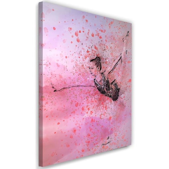 Obraz na płótnie Canvas FEEBY, Tańcząca baletnica abstrakcja, 60x90 cm Feeby