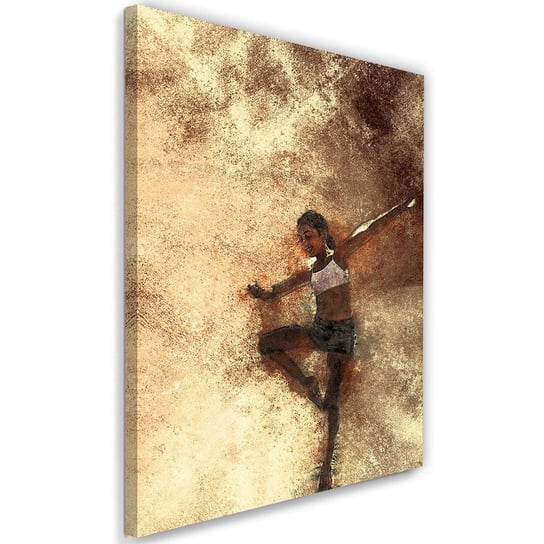Obraz na płótnie Canvas FEEBY, Tańcząca dziewczynka abstrakcja, 40x60 cm Feeby
