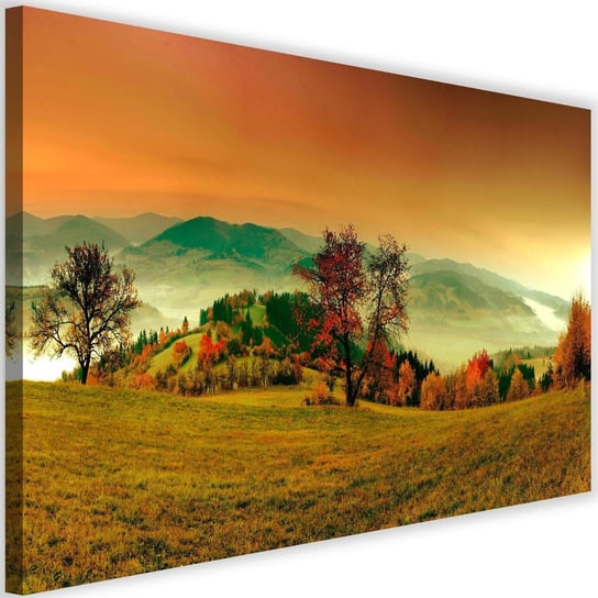 Obraz na płótnie Canvas FEEBY, Wzgórza z jesiennymi drzewami, 60x40 cm Feeby