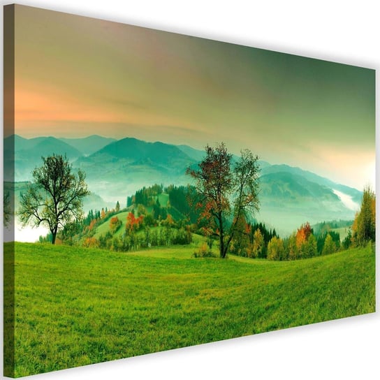 Obraz na płótnie Canvas FEEBY, Wzgórza z jesiennymi drzewami, 60x40 cm Feeby