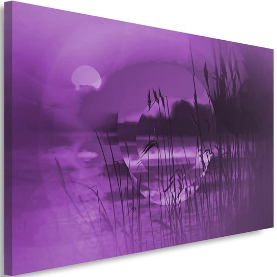 Obraz na płótnie Canvas FEEBY, Zachód słońca z geometrią, 120x80 cm Feeby