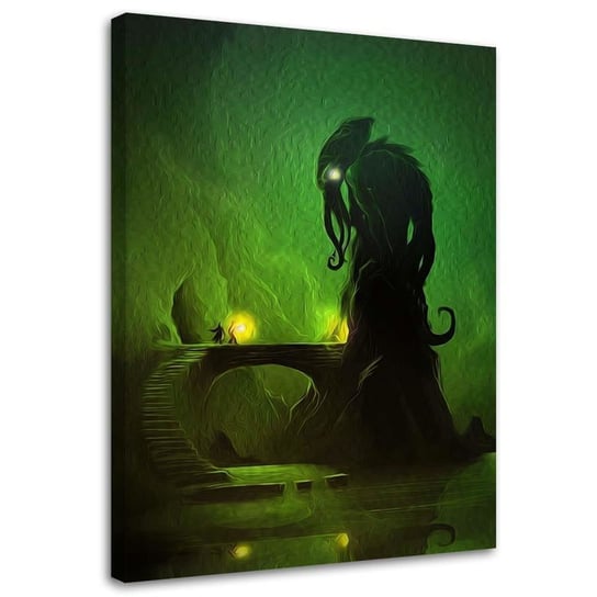 Obraz na płótnie Canvas FEEBY, Zielony demon, 50x70 cm Feeby