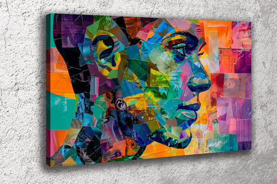 Obraz na płótnie canvas kolor sztuka człowiek f 100x70 cm Obraz na płótnie