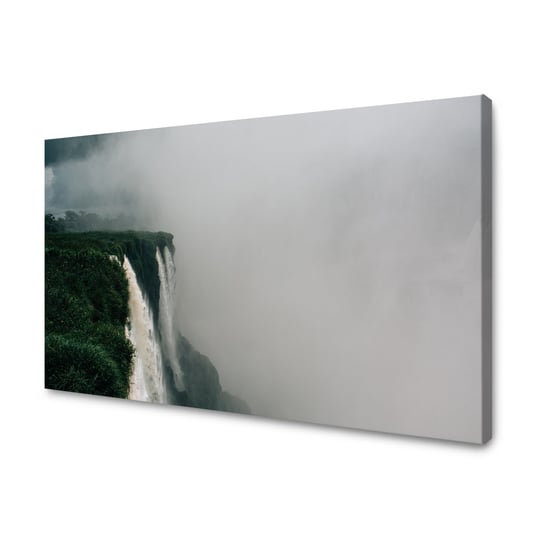 Obraz Na Płótnie Canvas Natura Góry Wodospad 100X80 Cm GP TONER