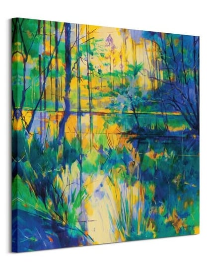 Obraz na płótnie/canvas PYRAMID INTERNATIONAL Doug Eaton, niebiesko-zielony, 85x120x150 cm Art Group
