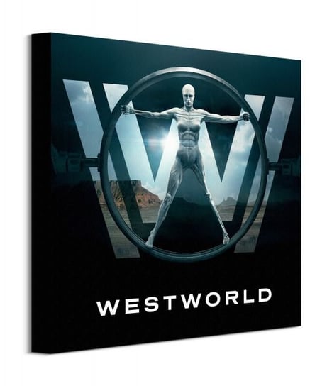 Obraz na płótnie canvas PYRAMID INTERNATIONAL Westworld Logo, 40x40 cm Westworld