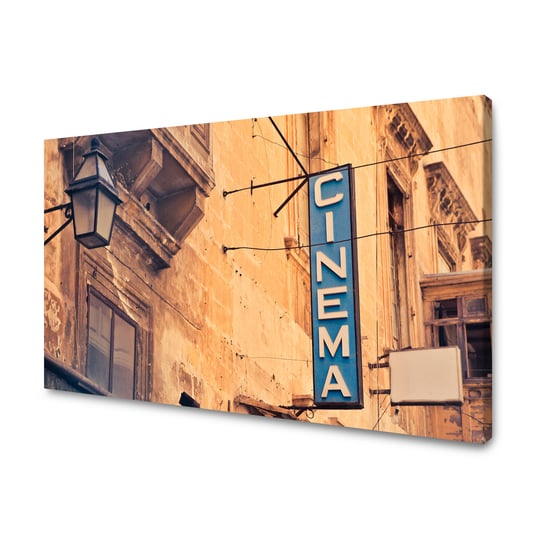 Obraz Na Płótnie Canvas Vintage Kino Tablica 50X40 Cm GP TONER