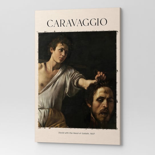 Obraz Na Płótnie Caravaggio Dawid Z Głową Goliata Rep00097 30X40 Wave Print