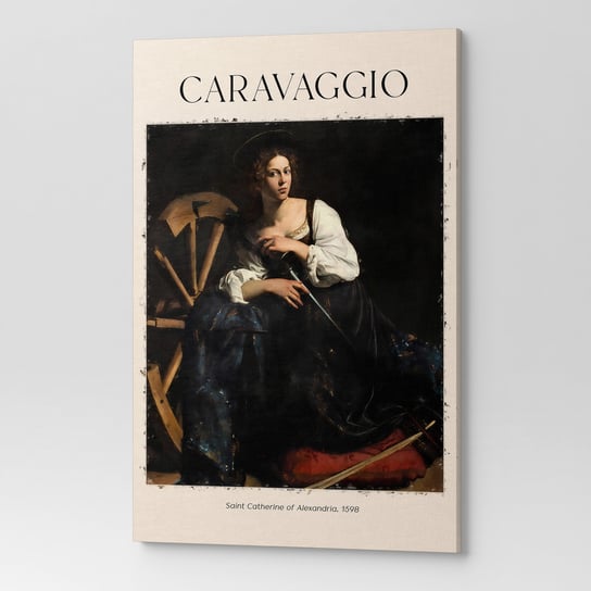 Obraz Na Płótnie Caravaggio Święta Katarzyna Rep00099 30X40 Wave Print