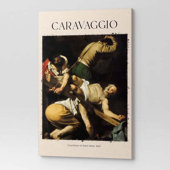Obraz Na Płótnie Caravaggio Ukrzyżowanie Świętego Piotra Rep00098 70X100 Wave Print