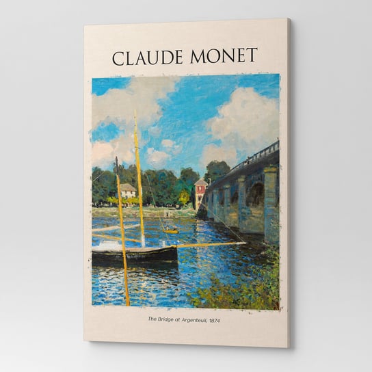 Obraz Na Płótnie Claude Monet Most W Argenteuil Rep00039 50X70 Wave Print