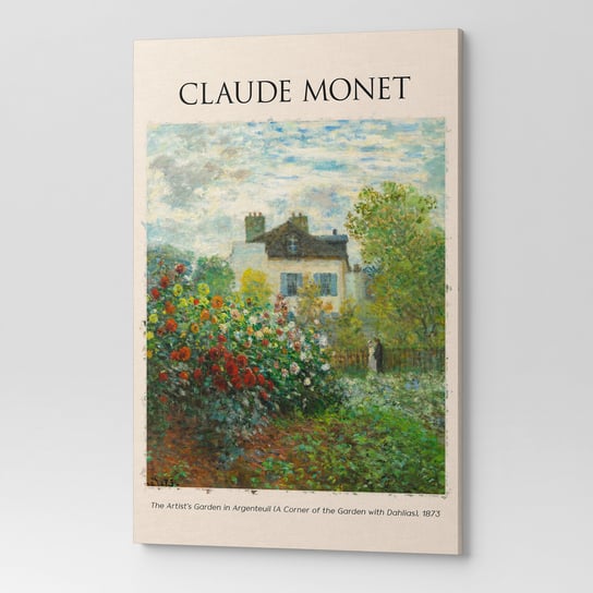 Obraz Na Płótnie Claude Monet Ogród Moneta W Argenteuil Rep00040 50X70 Wave Print