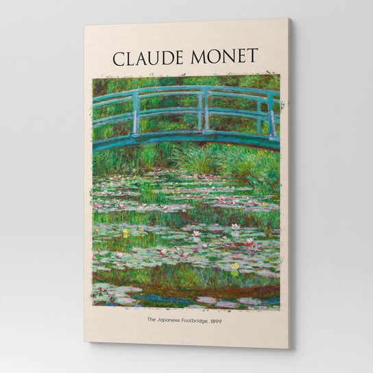 Obraz na płótnie CLAUDE MONET THE JAPANESE FOOTBRIDGE REP00037 70X100 Wave Print