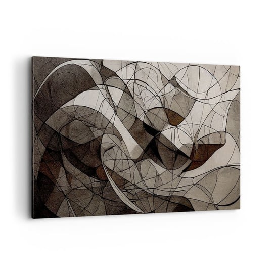 Obraz na płótnie - Cyrkulacja barw ziemi - 120x80cm - Sztuka Współczesny Kredka - Nowoczesny obraz na ścianę do salonu do sypialni ARTTOR ARTTOR