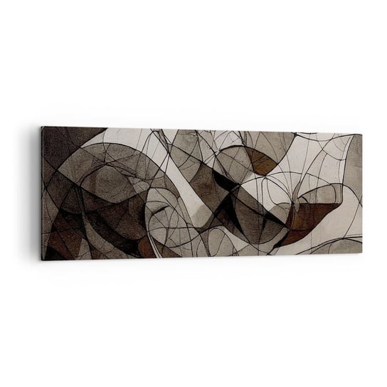Obraz na płótnie - Cyrkulacja barw ziemi - 140x50cm - Sztuka Współczesny Kredka - Nowoczesny Canvas obraz do salonu do sypialni ARTTOR ARTTOR