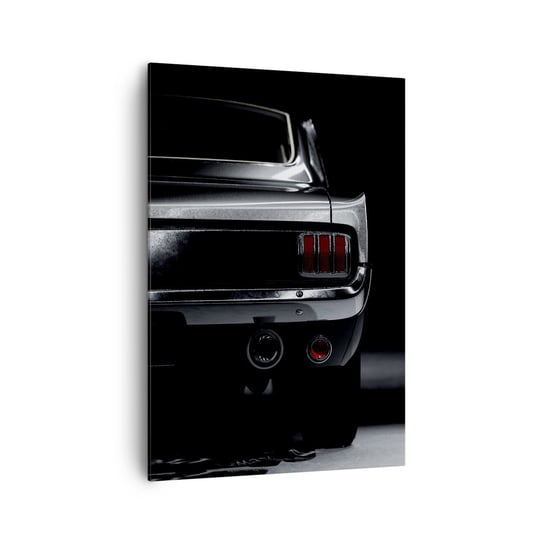 Obraz na płótnie - Czar klasyki - 70x100cm - Samochód Retro Auto - Nowoczesny foto obraz w ramie do salonu do sypialni ARTTOR ARTTOR