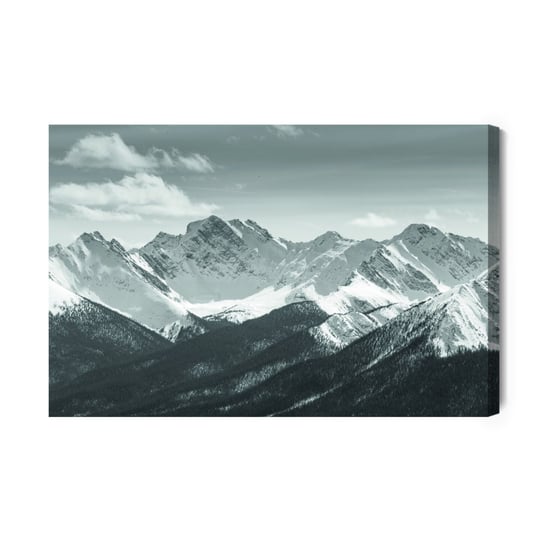 Obraz Na Płótnie Czarno-Biały Górski Krajobraz 70x50 Inna marka