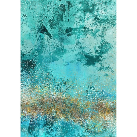 Obraz na płótnie DEKORIA Turquois, niebiesko-beżowy, 35x50 cm Dekoria