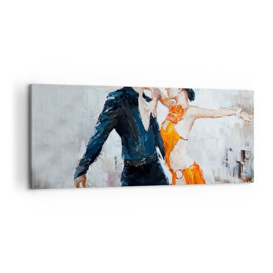 Obraz na płótnie - Dirty dancing - 100x40cm - Abstrakcja Taniec Tango - Nowoczesny foto obraz w ramie do salonu do sypialni ARTTOR ARTTOR