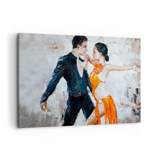 Obraz na płótnie - Dirty dancing - 100x70 cm - Obraz nowoczesny - Abstrakcja, Taniec, Tango, Tancerze, Sztuka - AA100x70-3772 ARTTOR