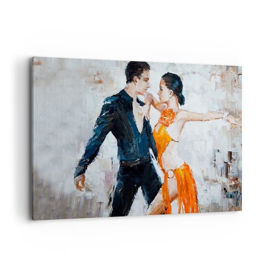 Obraz na płótnie - Dirty dancing - 120x80cm - Abstrakcja Taniec Tango - Nowoczesny obraz na ścianę do salonu do sypialni ARTTOR ARTTOR