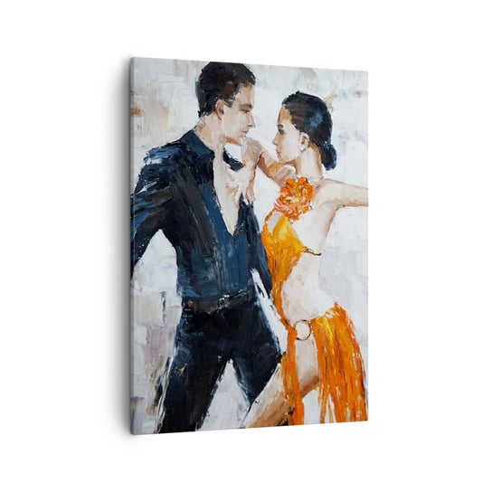 Obraz na płótnie - Dirty dancing - 50x70cm - Abstrakcja Taniec Tango - Nowoczesny Canvas obraz do salonu do sypialni ARTTOR ARTTOR