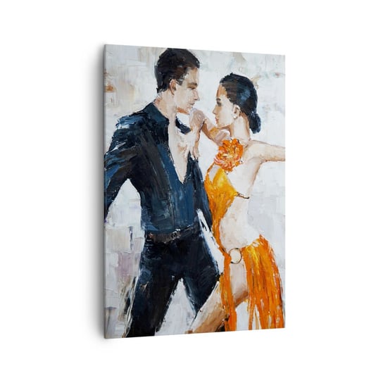 Obraz na płótnie - Dirty dancing - 70x100cm - Abstrakcja Taniec Tango - Nowoczesny foto obraz w ramie do salonu do sypialni ARTTOR ARTTOR