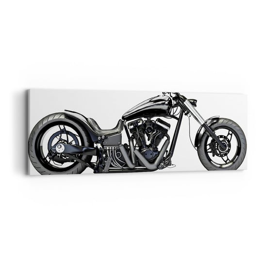 Obraz na płótnie - Dla kochających wolność - 90x30cm - Motoryzacja Motocykl Chopper - Nowoczesny Canvas obraz do salonu do sypialni ARTTOR ARTTOR