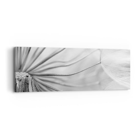 Obraz na płótnie - Dmuchawce, latawce - 90x30cm - Minimalizm Delikatny Kwiat - Nowoczesny Canvas obraz do salonu do sypialni ARTTOR ARTTOR