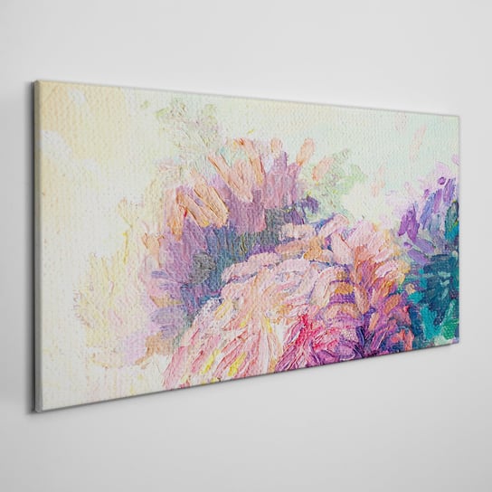 Obraz Na Płótnie do salonu Malarstwo kwiaty 100x50 Coloray