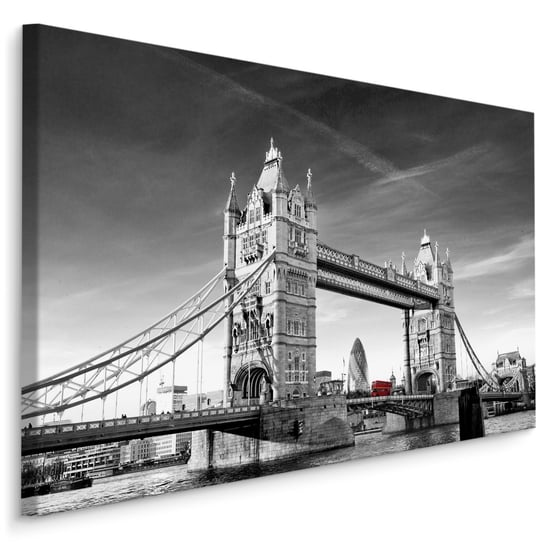 Obraz na Płótnie Do Salonu Most TOWER BRIDGE Londyn Architektura 30cm x 20cm Muralo