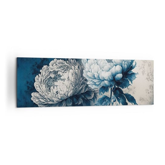 Obraz na płótnie - Dobrana para - 160x50cm - Kwiaty Klasyczny Rokoko - Nowoczesny foto obraz w ramie do salonu do sypialni ARTTOR ARTTOR