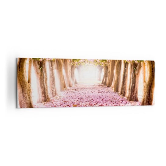 Obraz na płótnie - Droga do raju - 160x50cm - Krajobraz Kwiaty Drzewo - Nowoczesny foto obraz w ramie do salonu do sypialni ARTTOR ARTTOR