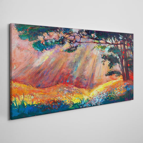 Obraz Na Płótnie Drzewo kwiaty natura 100x50 cm Coloray