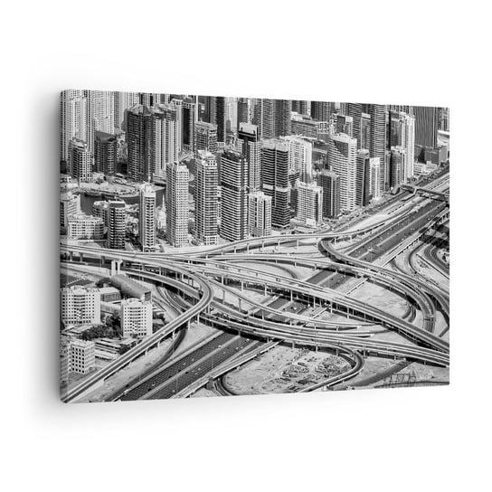 Obraz na płótnie - Dubaj – miasto niemożliwe - 70x50cm - Miasto Architektura Metropolia - Nowoczesny Canvas obraz do salonu do sypialni ARTTOR ARTTOR