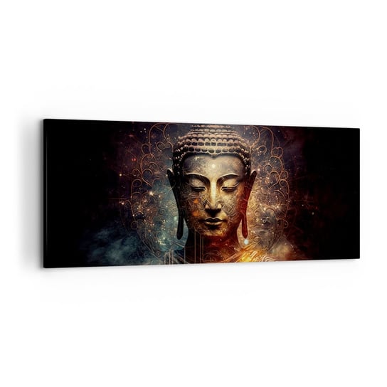 Obraz na płótnie - Duchowa równowaga - 120x50cm - Budda Medytacja Religia - Nowoczesny obraz na ścianę do salonu do sypialni ARTTOR ARTTOR
