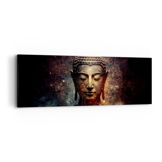 Obraz na płótnie - Duchowa równowaga - 90x30cm - Budda Medytacja Religia - Nowoczesny Canvas obraz do salonu do sypialni ARTTOR ARTTOR