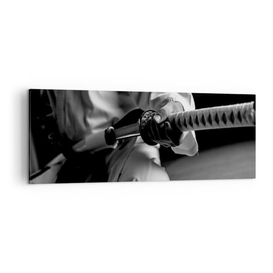 Obraz na płótnie - Dusza wojownika - 140x50cm - Miecz Samurajski Japonia Sztuki Walki - Nowoczesny Canvas obraz do salonu do sypialni ARTTOR ARTTOR